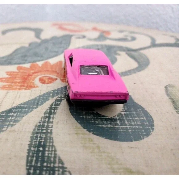 Vintage 1971 Lesney Matchbox Superfast No. 70 Pink Dodge Charger Dragster Mopar